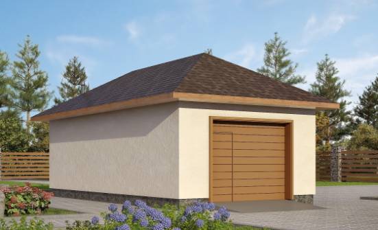040-001-П Проект гаража из поризованных блоков Прохладный | Проекты одноэтажных домов от House Expert