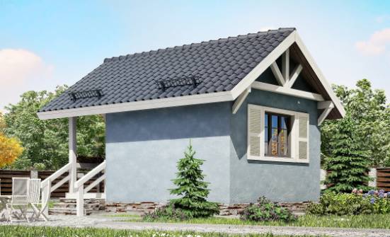 020-001-П Проект одноэтажного дома, компактный дом из дерева Прохладный | Проекты домов от House Expert