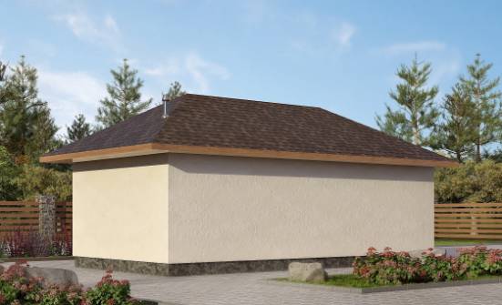 040-001-П Проект гаража из поризованных блоков Прохладный | Проекты одноэтажных домов от House Expert