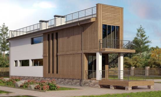 100-003-Л Проект двухэтажного дома, недорогой загородный дом из газосиликатных блоков Нальчик | Проекты домов от House Expert