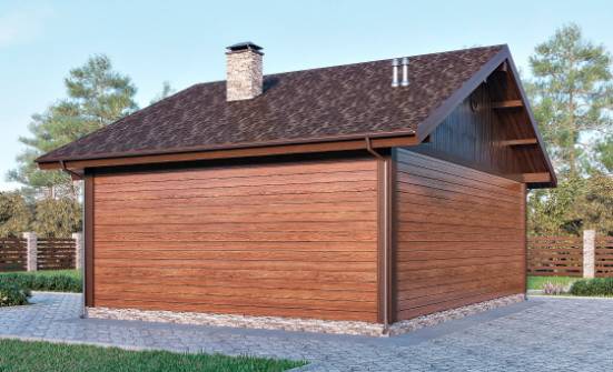 065-001-П Проект бани из теплоблока Нальчик | Проекты одноэтажных домов от House Expert
