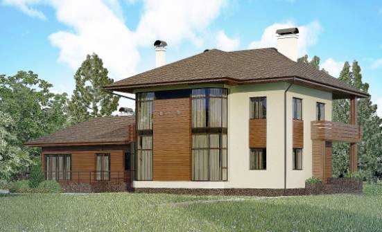300-001-П Проект двухэтажного дома, классический коттедж из кирпича Нальчик | Проекты домов от House Expert