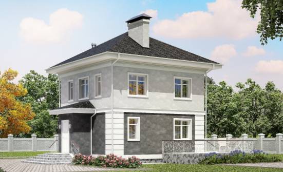 090-003-П Проект двухэтажного дома, простой домик из бризолита Нальчик | Проекты домов от House Expert
