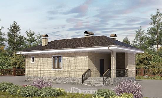 040-002-П Проект бани из блока Нальчик | Проекты домов от House Expert