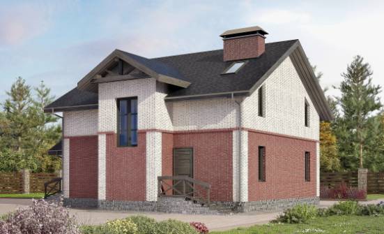 160-014-Л Проект двухэтажного дома, доступный домик из газобетона Нальчик | Проекты домов от House Expert