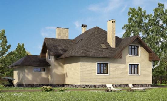 275-003-П Проект двухэтажного дома с мансардным этажом и гаражом, классический дом из кирпича Нальчик | Проекты домов от House Expert
