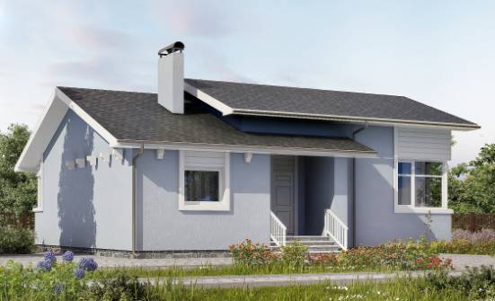 110-003-Л Проект одноэтажного дома, недорогой загородный дом из арболита Нальчик | Проекты домов от House Expert