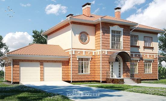 285-001-Л Проект двухэтажного дома, гараж, просторный дом из кирпича Нальчик | Проекты домов от House Expert