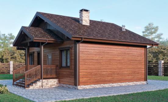 065-001-П Проект бани из теплоблока Нальчик | Проекты одноэтажных домов от House Expert