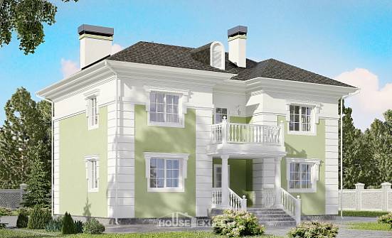 155-005-П Проект двухэтажного дома, скромный загородный дом из газобетона Нальчик | Проекты домов от House Expert
