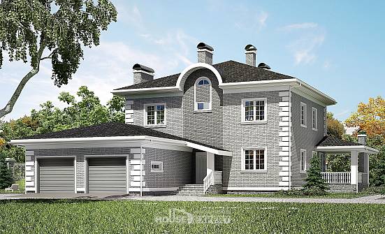 245-004-Л Проект двухэтажного дома, гараж, уютный загородный дом из кирпича Нальчик | Проекты домов от House Expert