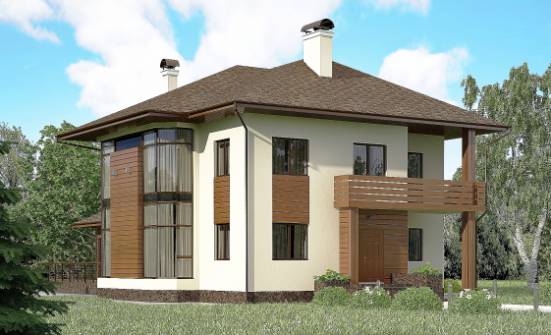 300-001-П Проект двухэтажного дома, классический коттедж из кирпича Нальчик | Проекты домов от House Expert