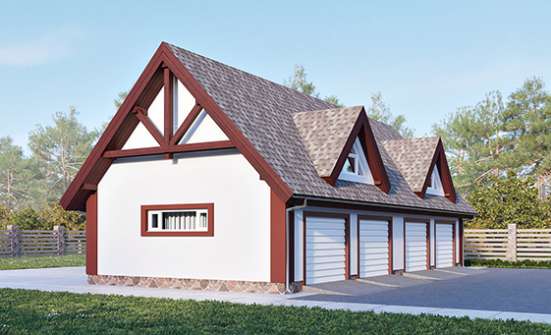 145-002-Л Проект гаража из твинблока Нальчик | Проекты домов от House Expert