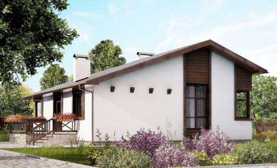 110-003-П Проект одноэтажного дома, уютный дом из бризолита Нальчик | Проекты домов от House Expert