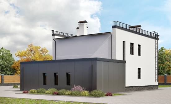260-002-П Проект двухэтажного дома, гараж, огромный домик из газосиликатных блоков Нальчик | Проекты домов от House Expert