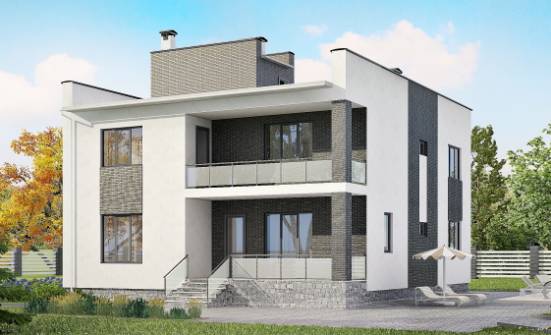 225-001-П Проект двухэтажного дома, современный домик из бризолита Прохладный | Проекты домов от House Expert