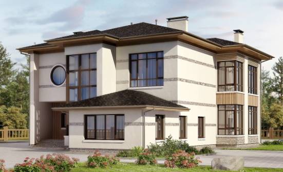 345-001-П Проект двухэтажного дома, просторный коттедж из поризованных блоков Нальчик | Проекты домов от House Expert