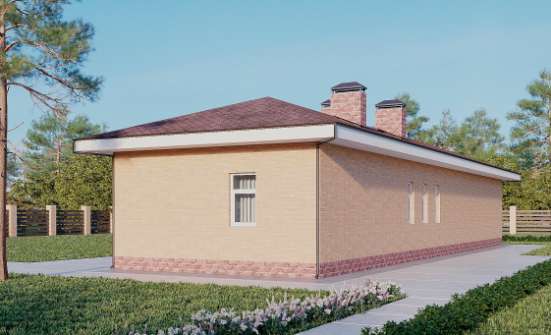 110-006-Л Проект бани из арболита Нальчик | Проекты одноэтажных домов от House Expert