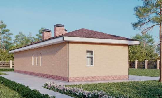 110-006-П Проект бани из бризолита Нальчик | Проекты одноэтажных домов от House Expert