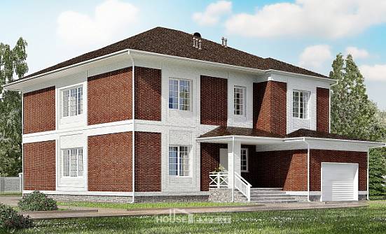 315-001-П Проект двухэтажного дома, гараж, огромный дом из кирпича Прохладный | Проекты домов от House Expert