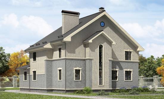 300-004-П Проект двухэтажного дома, большой дом из теплоблока Нальчик | Проекты домов от House Expert