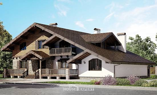 320-002-П Проект двухэтажного дома мансардой, огромный домик из кирпича Нальчик | Проекты домов от House Expert