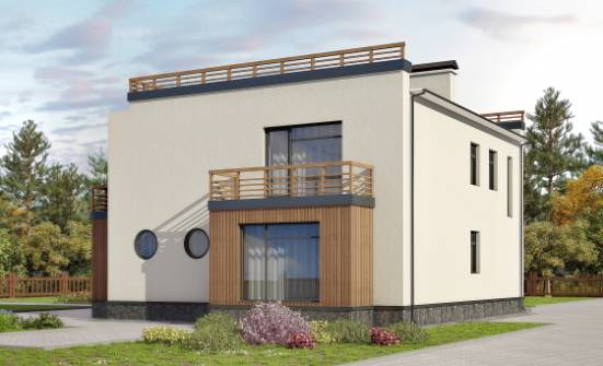215-002-Л Проект двухэтажного дома, современный домик из бризолита Прохладный | Проекты домов от House Expert