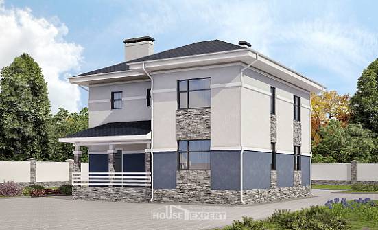 150-014-Л Проект двухэтажного дома, уютный коттедж из арболита Нальчик | Проекты домов от House Expert
