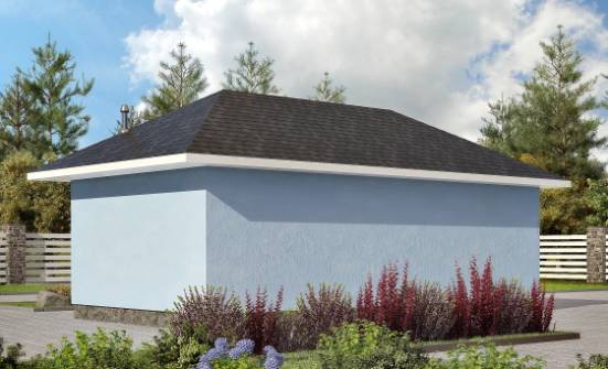 040-001-Л Проект гаража из арболита Нальчик | Проекты одноэтажных домов от House Expert