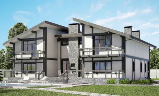 280-002-П Проект двухэтажного дома с мансардой, бюджетный загородный дом из кирпича Прохладный | Проекты домов от House Expert