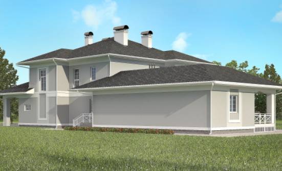 360-001-П Проект двухэтажного дома, гараж, уютный домик из кирпича Прохладный | Проекты домов от House Expert