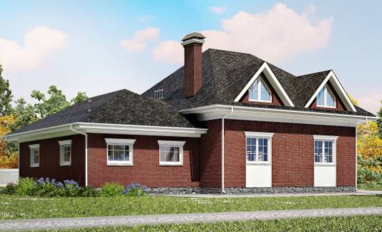 290-002-П Проект двухэтажного дома с мансардой и гаражом, просторный дом из арболита Прохладный | Проекты домов от House Expert
