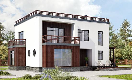 215-002-П Проект двухэтажного дома, средний домик из арболита Нальчик | Проекты домов от House Expert