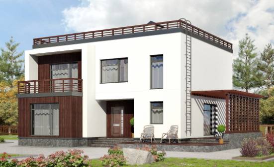 215-002-П Проект двухэтажного дома, средний домик из арболита Нальчик | Проекты домов от House Expert