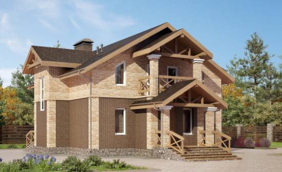 160-014-П Проект двухэтажного дома, простой домик из газобетона Нальчик | Проекты домов от House Expert