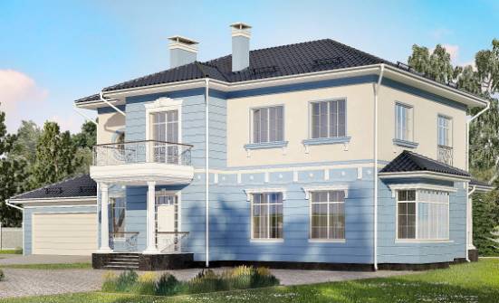 285-003-Л Проект двухэтажного дома, гараж, огромный дом из кирпича Прохладный | Проекты домов от House Expert