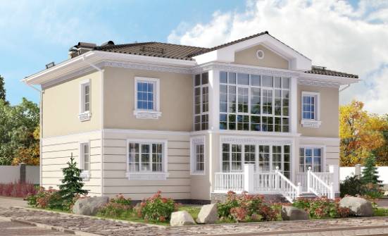 210-005-Л Проект двухэтажного дома, классический домик из газосиликатных блоков Прохладный | Проекты домов от House Expert