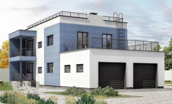 180-012-Л Проект двухэтажного дома, гараж, уютный загородный дом из кирпича Прохладный | Проекты домов от House Expert