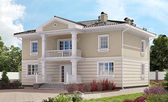 210-005-Л Проект двухэтажного дома, классический домик из газосиликатных блоков Прохладный | Проекты домов от House Expert