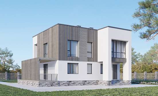 150-017-П Проект двухэтажного дома, бюджетный загородный дом из пеноблока Нальчик | Проекты домов от House Expert