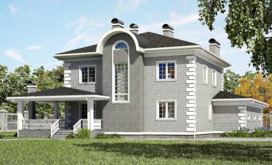 245-004-Л Проект двухэтажного дома, гараж, уютный загородный дом из кирпича Нальчик | Проекты домов от House Expert