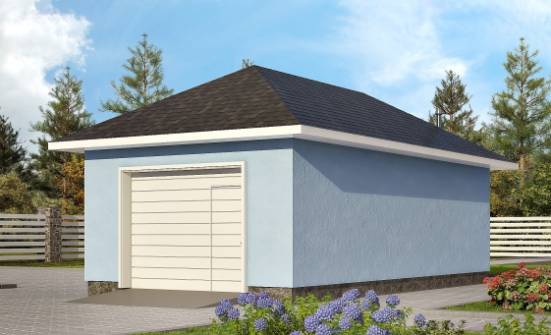 040-001-Л Проект гаража из арболита Нальчик | Проекты одноэтажных домов от House Expert