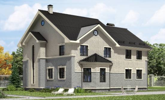 300-004-П Проект двухэтажного дома, большой дом из теплоблока Нальчик | Проекты домов от House Expert