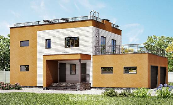 180-012-П Проект двухэтажного дома и гаражом, уютный домик из кирпича Прохладный | Проекты домов от House Expert