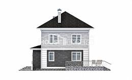 090-003-П Проект двухэтажного дома, простой загородный дом из газосиликатных блоков Нальчик, House Expert