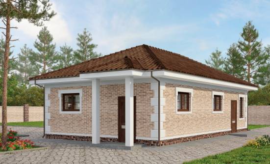 070-005-П Проект гаража из кирпича Нальчик | Проекты домов от House Expert