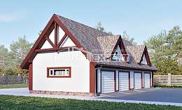145-002-Л Проект гаража из арболита Нальчик, House Expert