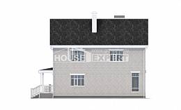 190-001-Л Проект двухэтажного дома, гараж, уютный домик из кирпича Нальчик, House Expert