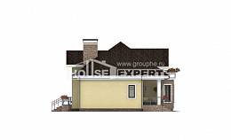 150-008-Л Проект двухэтажного дома мансардой, современный домик из газосиликатных блоков Прохладный, House Expert