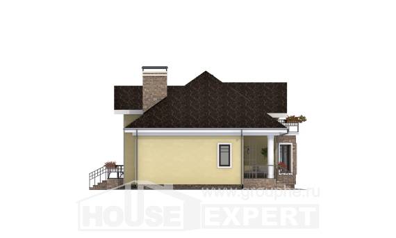 150-008-Л Проект двухэтажного дома мансардой, современный домик из газосиликатных блоков Прохладный, House Expert